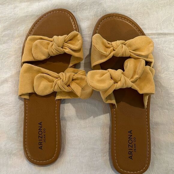 Arizona Jean Company Shoes - Arizona Jean Co Shoes Sandals Slides Bows Size 9